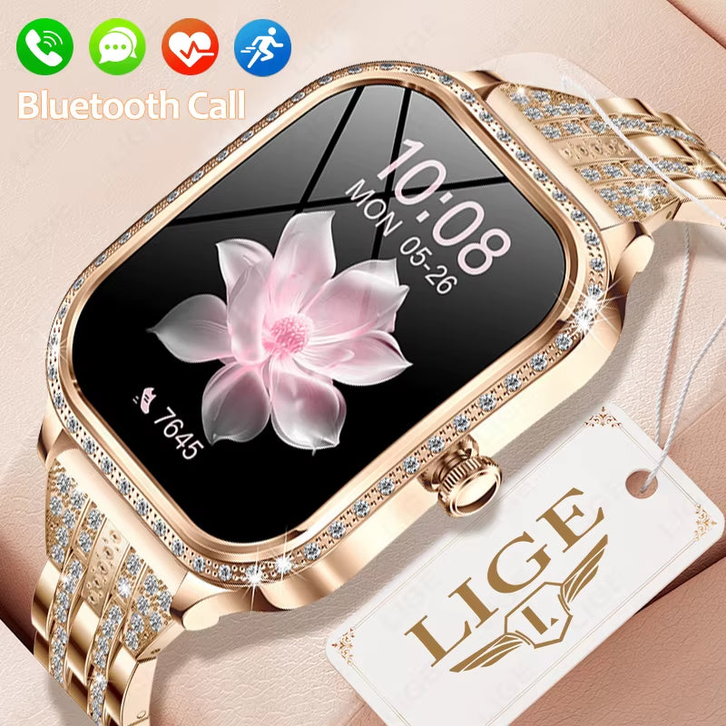 Smart Watch Women Waterproof Bluetooth Call Sports Fitness Heart Rate Monitor Smartwatch Mujer Digital Women'S Smartwatches