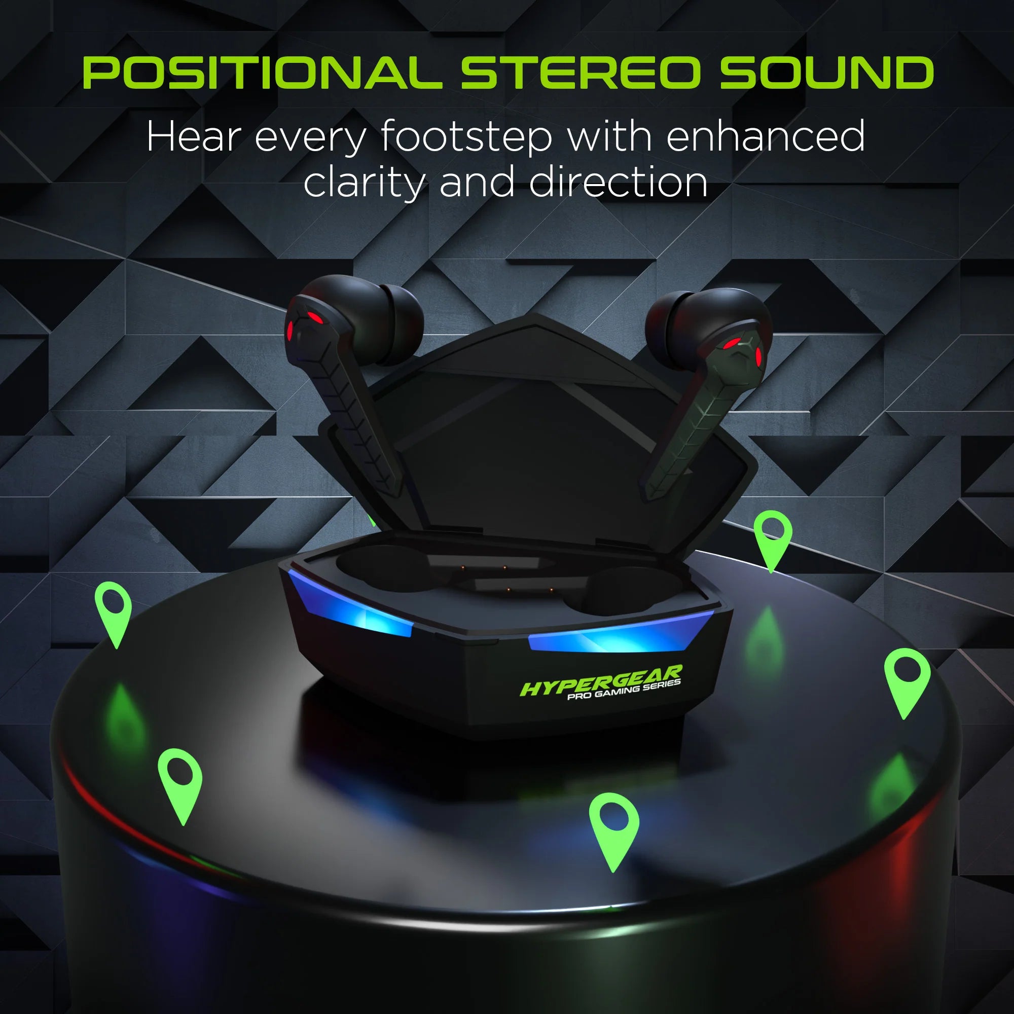 Hypergear Cobrastrike True Wireless Gaming Earbuds with No Lag Audio